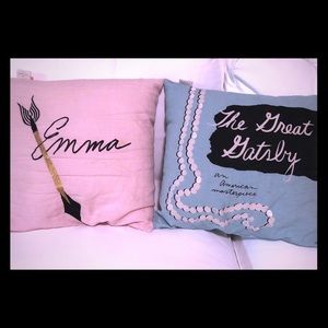 Kate Spade emma and great gatsby pillows